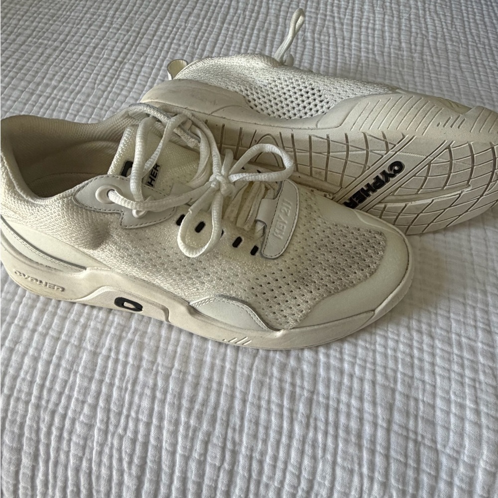 Cypher Pickleball Court Shoes.  Neutral White/Off-White Unisex.